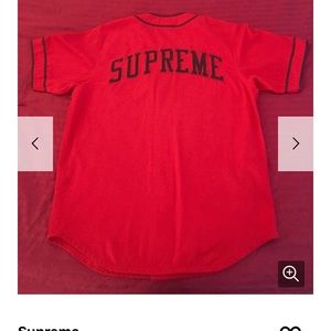 Supreme baseball jersey